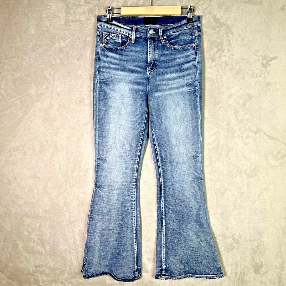 Buckle Black Fit 75‎ High Waist Flare Jeans BBW1256 Sz 28x32 Parker High Rise